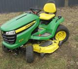 John Deere X534, 4 Vairuojami Ratai + Blokiruote