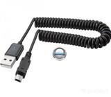 Spiralinis universalus mini Usb kabelis 1 metras